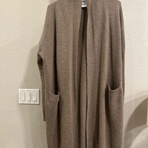 Vince Taupe Cashmere Cardigan